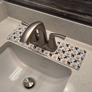 Drip CatcherOval,LAST Chance Patterns RV,bathroom Sink Accessory,Sink Protecter,Faucet Bib,Rv Faucet Mat,  patterns Limited.