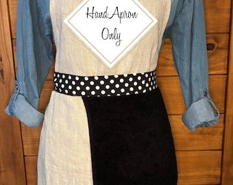 Hand towel Apron, Terry Cloth Waist Apron, Kithchen Hand Wiping Apron,Cooking Accessory, Functional Gift for Home Chef