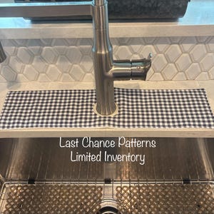 Cotton Kitchen Sink Drip Catcher Mat: Faucet Guard, RV Accessory