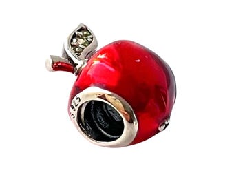 Snow White Dwarfs Red Apple Charm Chain Watch NIB Rocklove Disney main image 3