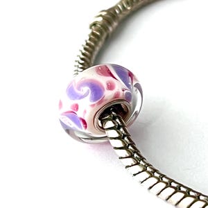 925 Silver Beads Murano Glass Beads Charm Fit for Pandora Bracelet 1 pcs, Murano Glass Charm