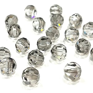 Kryształowe koraliki Swarovski 5000 okrągłe 8 mm kryształowe satynowe - 20 szt.