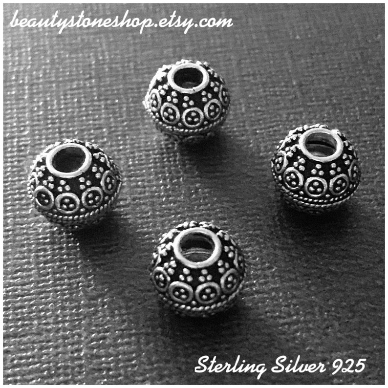 Sterling Silver 925 Connectors Bails Beads 12mm Jewelry Making Etsy