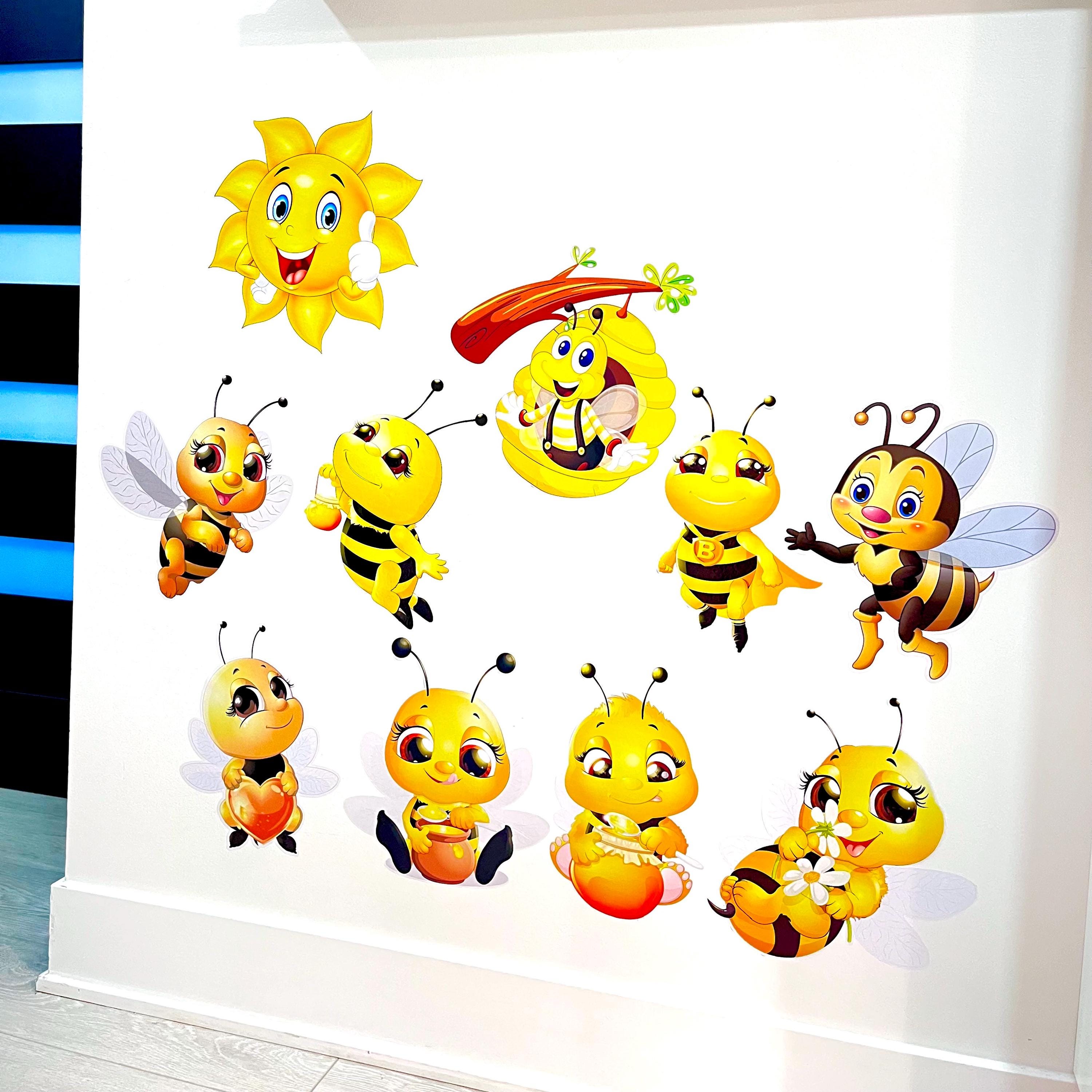 Sticker Aecb Baby Bee Stickers: Nursery & Playroom Wall Decals - Etsy