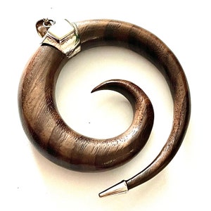 925 Sterling Silver & Wood Pendant and White Coral, 1pcs, 6cm, Wood Jewlry, Natural Wood Necklace, Natural Jewelry