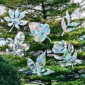 Glass Cling Vinyl Sun Rainbow Catcher Sticker, Rainbow Suncatcher Sticker, Window Stickers for Kids, Festive Window Stickers for Kids