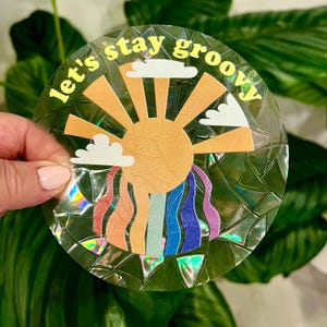 Rainbow Sun Catcher Rainbow, Sun Catcher Rainbow Prism, Sun with Rainbow Suncatchers, Colorful Suncatcher Decal