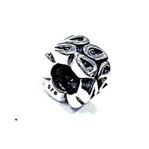 925 Sterling Silver Teardrop Pendant Beads Charm Fits Pandora Bracelet