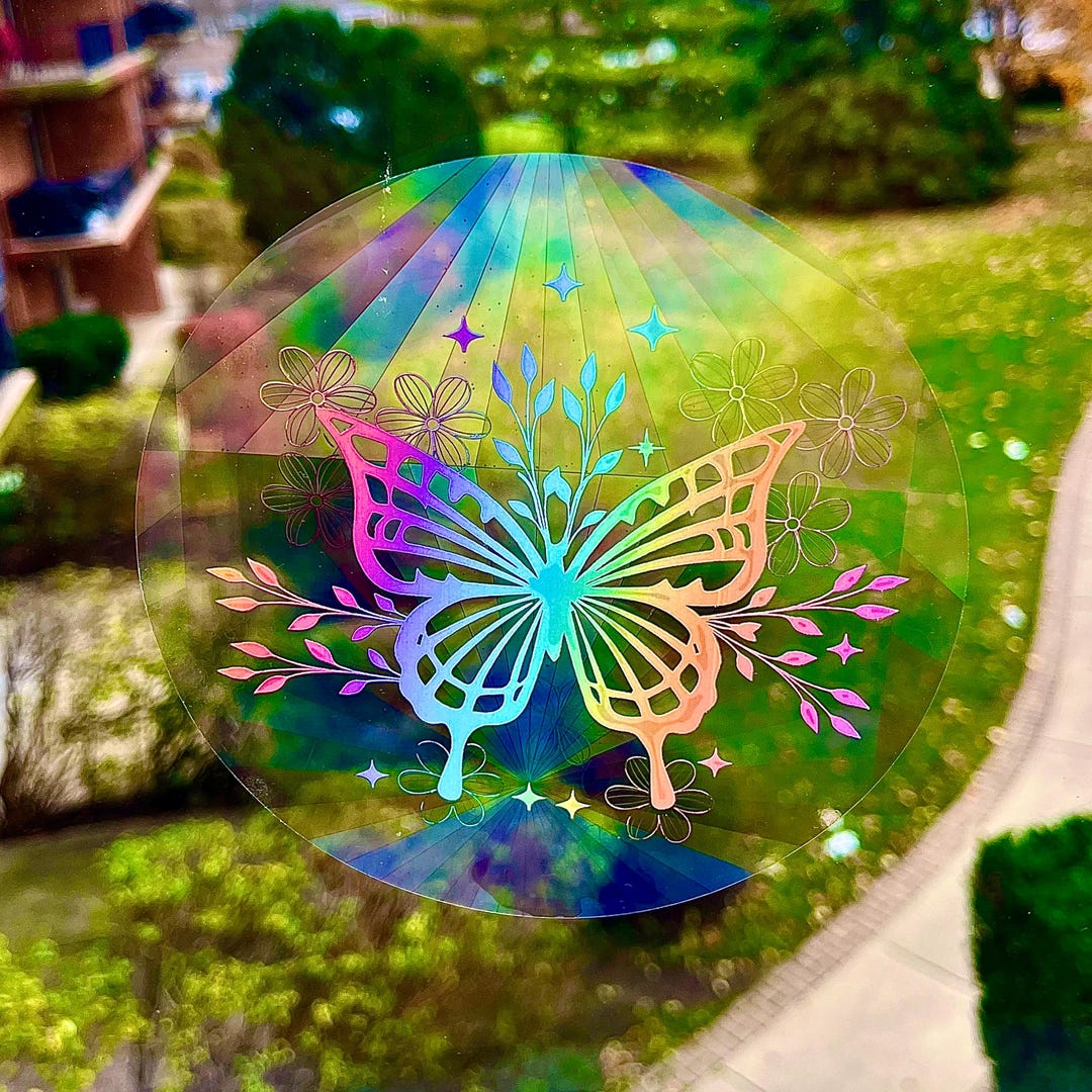 Window Sticker Sun Catcher Rainbow Prism, Window Film Bedroom ...