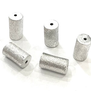 925 Sterling Silver Tube Beads, Antique Silver Tube Beads, 2pcs 925 Silver Rolls Beads, 925 Silver Spacer Tube Beads