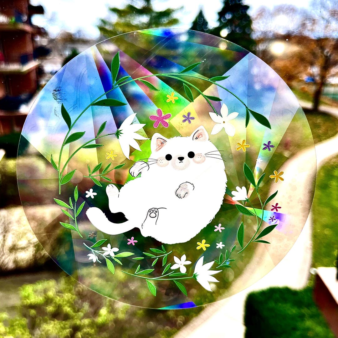 Window Sticker Sun Catcher Rainbow Prism, Window Film Bedroom ...