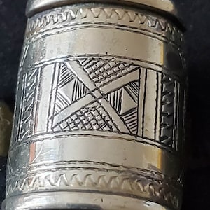 Ethnic Tuareg Jewelry Large Rectangle Silver Ring Tuareg ring, silver