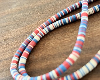 Beads for crafting / African beads for jewelry making / plastic disc beads / beads / multicolored/