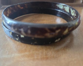 Bracelet en corne de Zébu, Bracelet Jonc en Corne de Buffle Noir | Bracelet Femme Artisanal | Bijou Ethnique Chic | Artisanat Durable