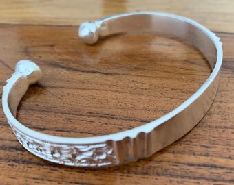 Rigid bracelet in solid 925 silver, unisex, Christmas gift, birthday gift, wedding gift.