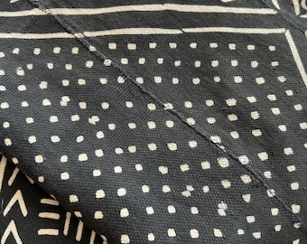 Bogolan plaid, Bogolan textile decoration, African fabric, mud cloth, bedspread