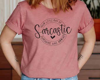 Sarcastic Sunshine Bella Canvas T-Shirt – Humorous Graphic Tee