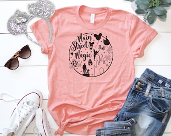 Main Street Magic Shirt - Mickey Ears - Main Street USA - Magical Vacation - Family trip - Bella Canvas t-shirt - Soft tees -Unisex t-shirt