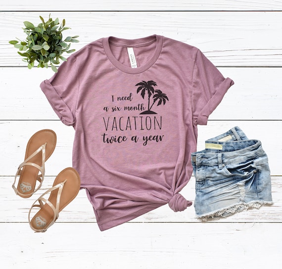 Humorous Vacation Tee: Bella Canvas Unisex Soft T-Shirt