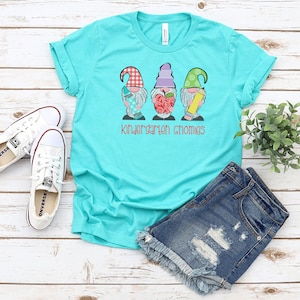 Grade Level Gnomes With Personalization Shirt - School Tee -Teacher Shirt -Gift For Teacher-Bella Canvas t-shirt - Soft tees -Unisex t-shirt