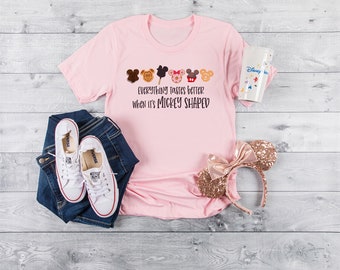 Mickey Snacks T-Shirt: Bella Canvas Unisex Vacation Tee
