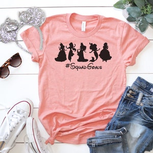 Princess Squad Goals Shirt - Belle - Jasmine - Aurora - Ariel - Snow shirt - Bella Canvas t-shirt - Soft tees -Unisex shirt