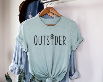 Outsider Tee- Adventure Tee- Travel tee - Hiking-  Wanderlust - Outdoors - Camping tee - Bella Canvas t-shirt - Soft tees -Unisex t-shirt