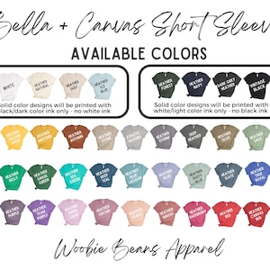 a poster with different colors of shirts