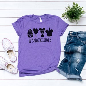 Snack Goals Shirt - Dole Whip - Mickey Bar - Theme park snacks Shirt - Vacation - Bella Canvas t-shirt - Soft tees -Unisex t-shirt