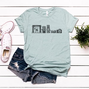 The Evolution Of Photography Shirt - Vintage Camera Tee - Antique Camera - Favorite Hobby - Bella Canvas t-shirt - Soft tees -Unisex t-shirt