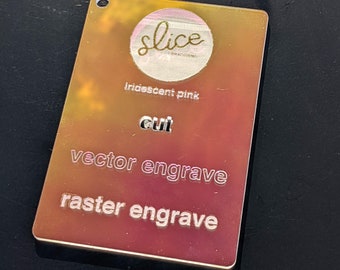 Irisierender Rosa Strahlender Regenbogen Holographic Acryl Blatt 3mm Stärke für Laser Schneidegravur Glowforge Kunststoff Plexiglas PMMA