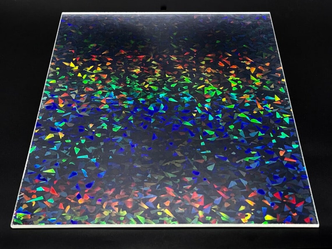 Iridescent Shard Crystal Radiant Rainbow Acrylic Sheet 3mm Thickness