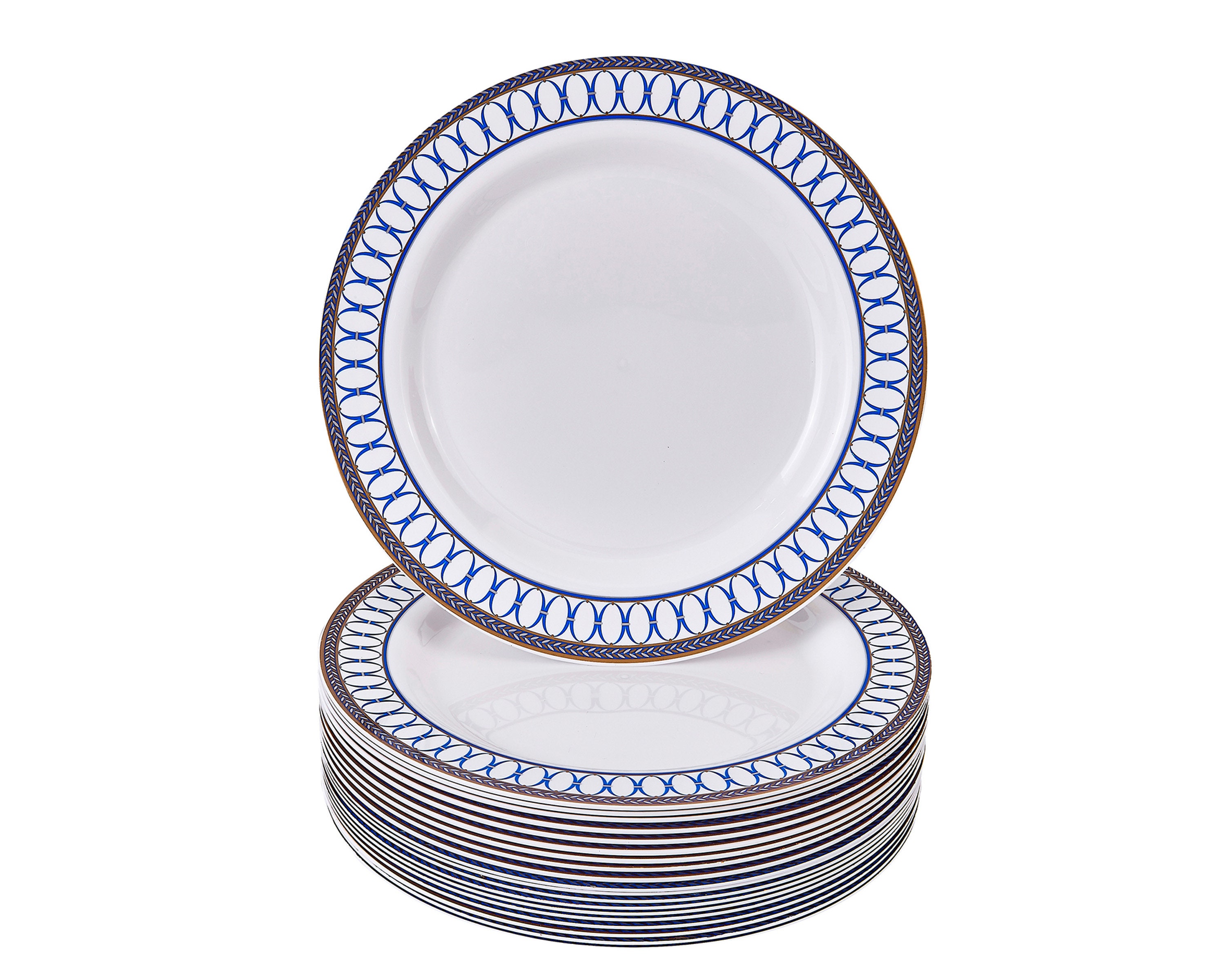 Disposable Dinnerware Plates Royal Blue 20 PC Etsy UK