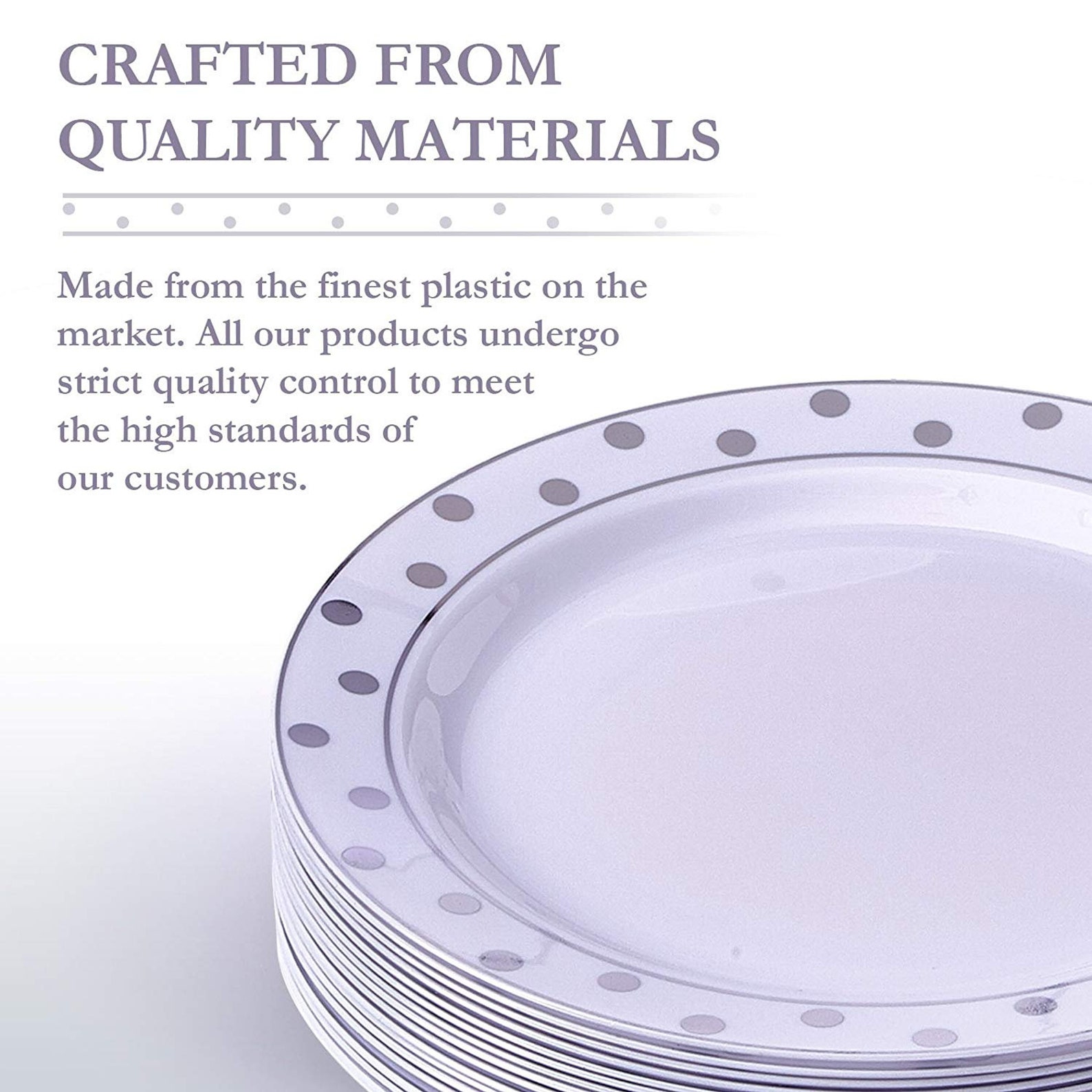 20 Premium Reusable Plastic Dinner Plates for Parties Etsy