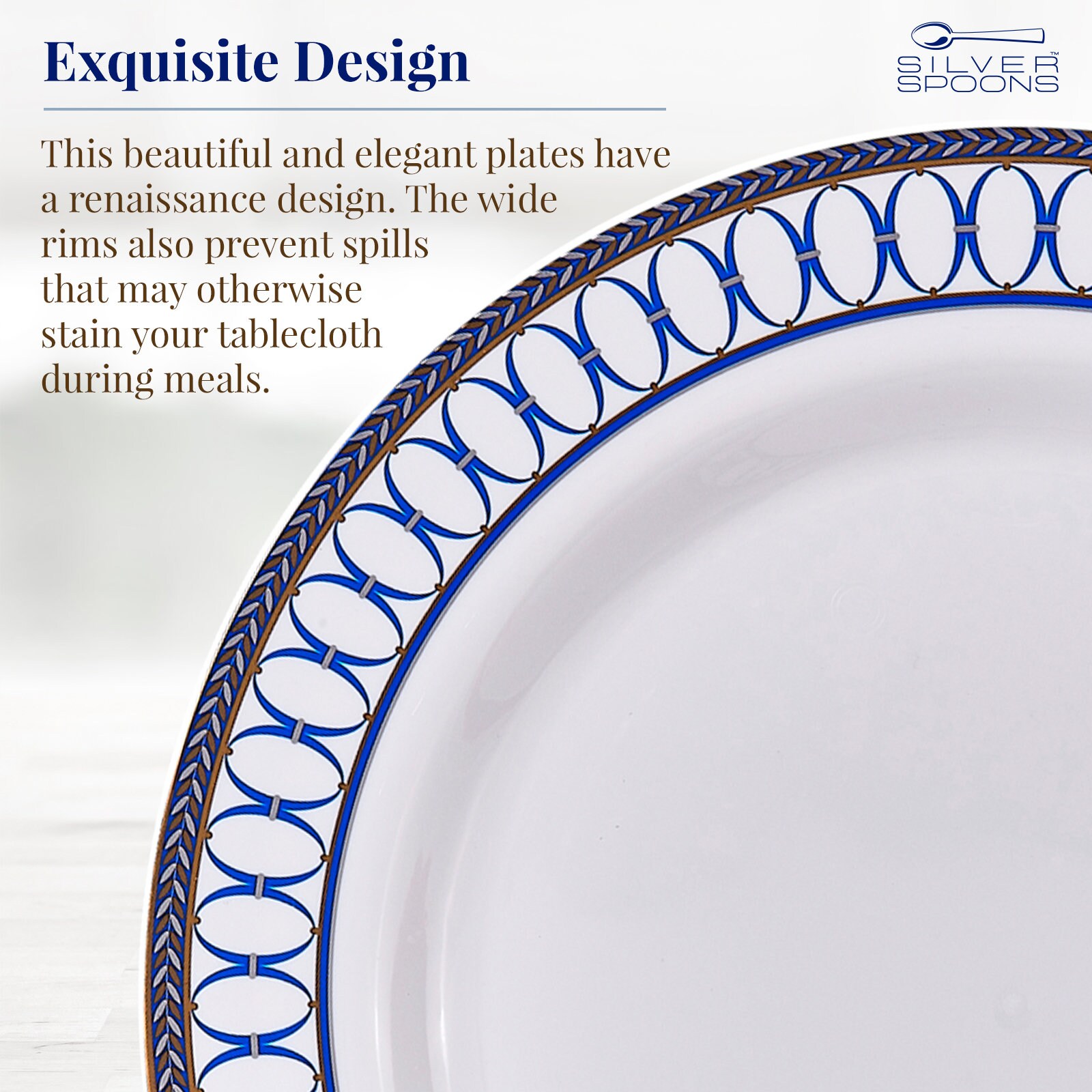 Disposable Dinnerware Plates Royal Blue 20 PC Etsy UK