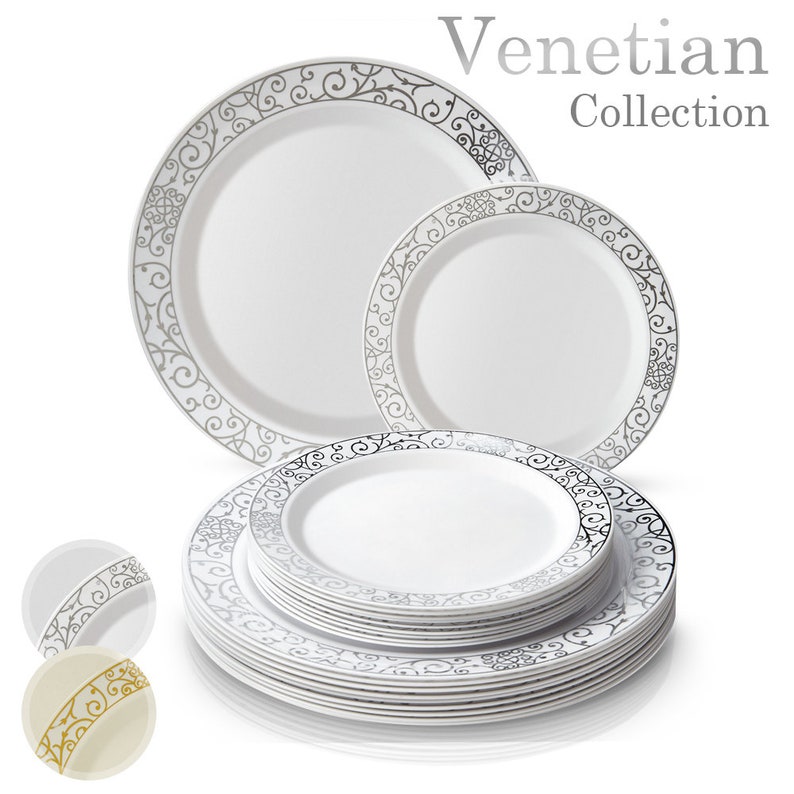 DINNERWARE SET for WEDDINGS 20 Dinner Plates and 20 Side Etsy