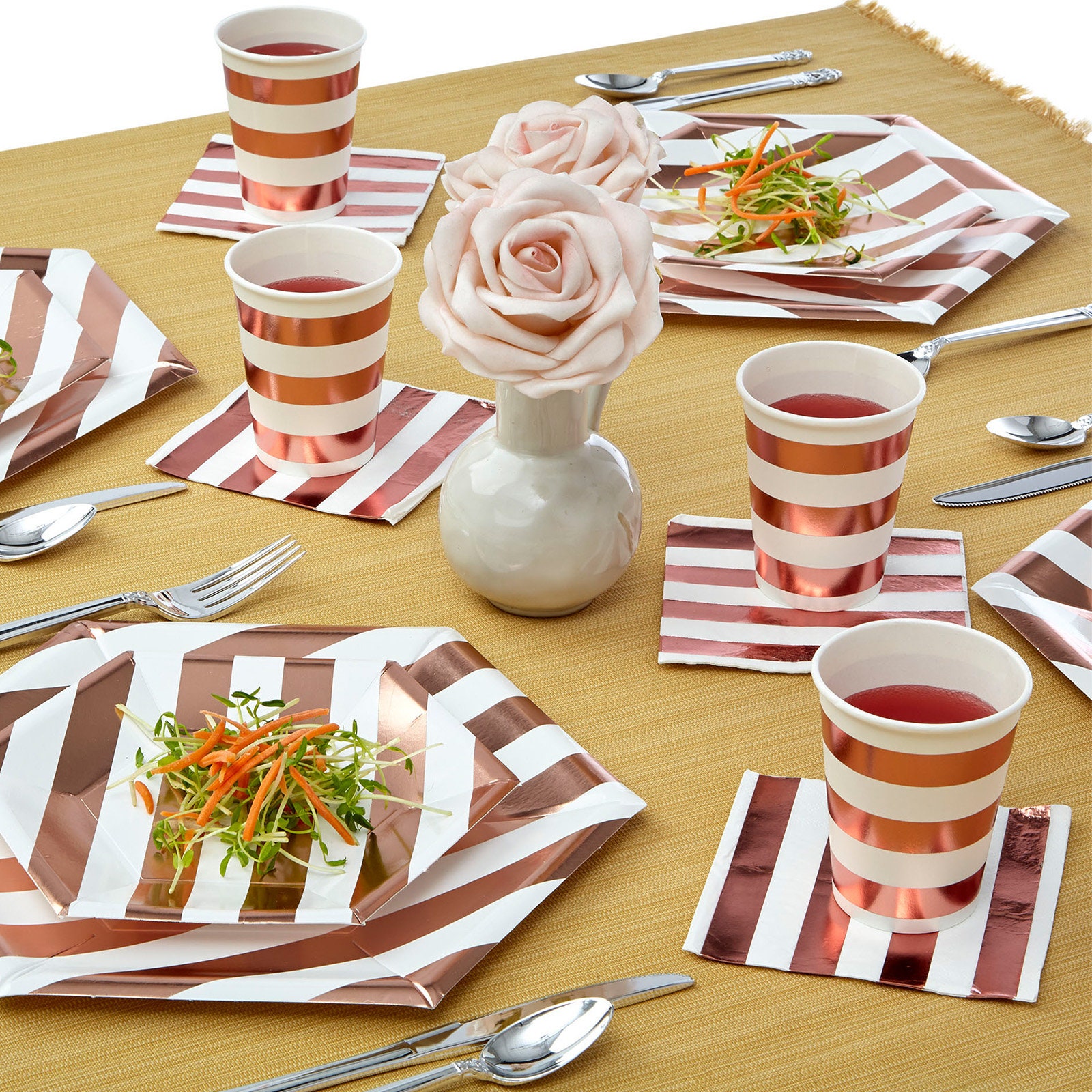 Party Disposable Decorative Paper Cups for Upscale Parties and Events 9 ...