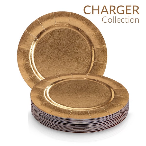 Gold Charger Plates Etsy