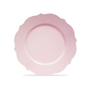 PLASTIC PLATES DISPOSABLE | 20 Baby Shower Plates | Harmony Collection | Blush