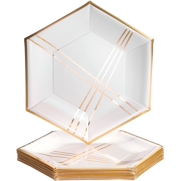 Hexagon Dinner Plates Etsy