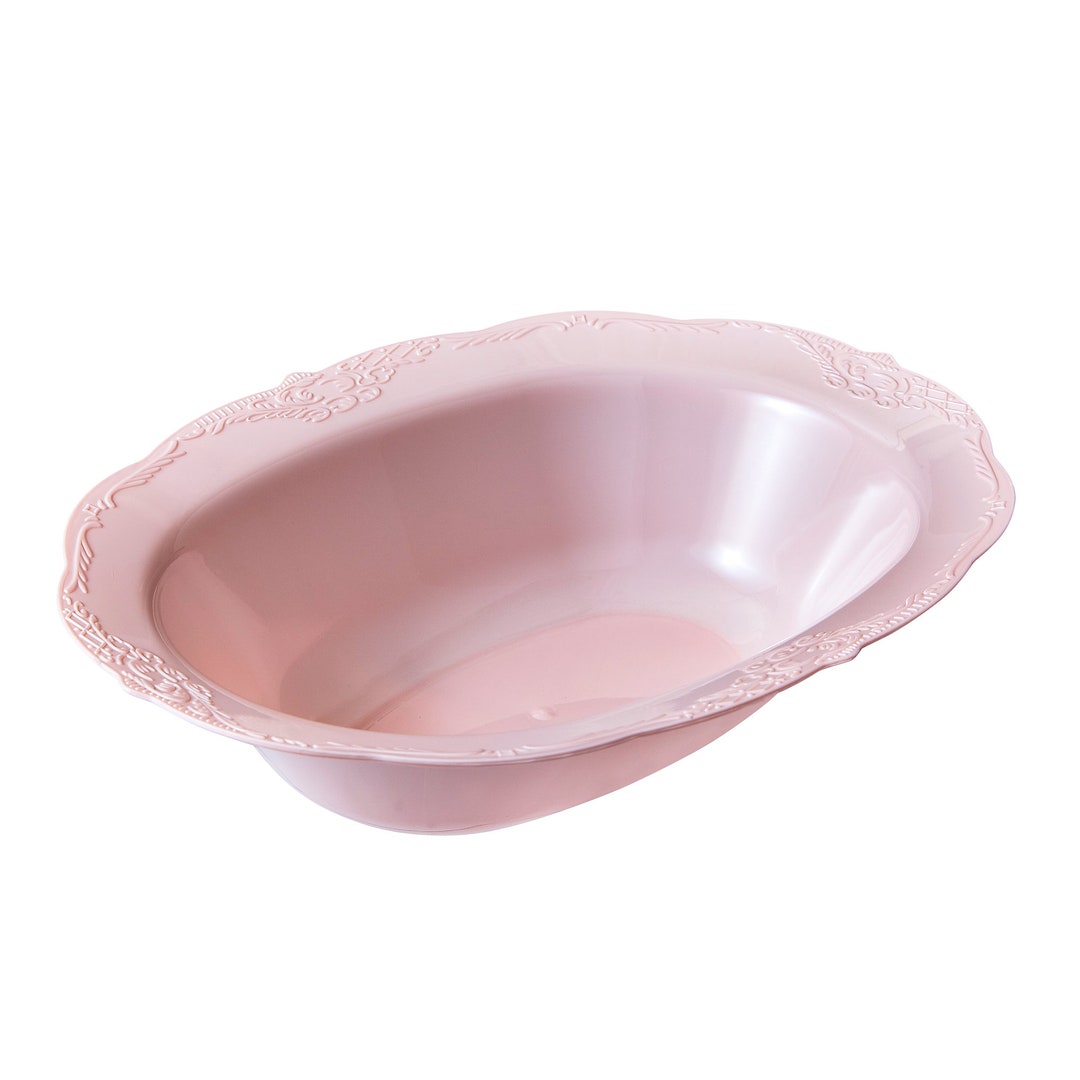 Large Disposable Bowls for Parties Plastic Serving Dish Salad Bowl for