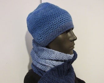 mens beanie hat and scarf set