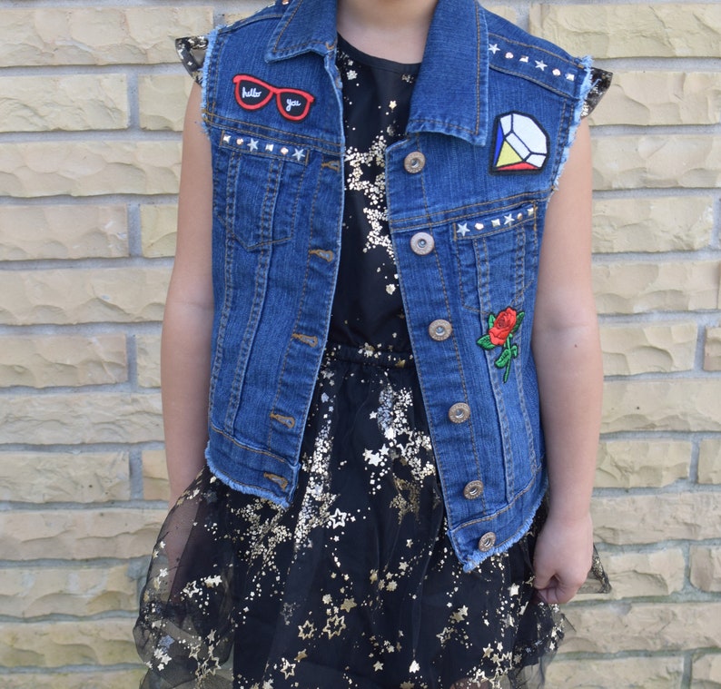 kids denim vest