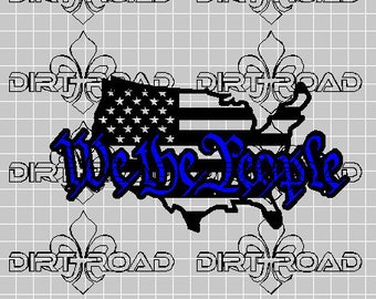 We The People USA DXF-SVG File
