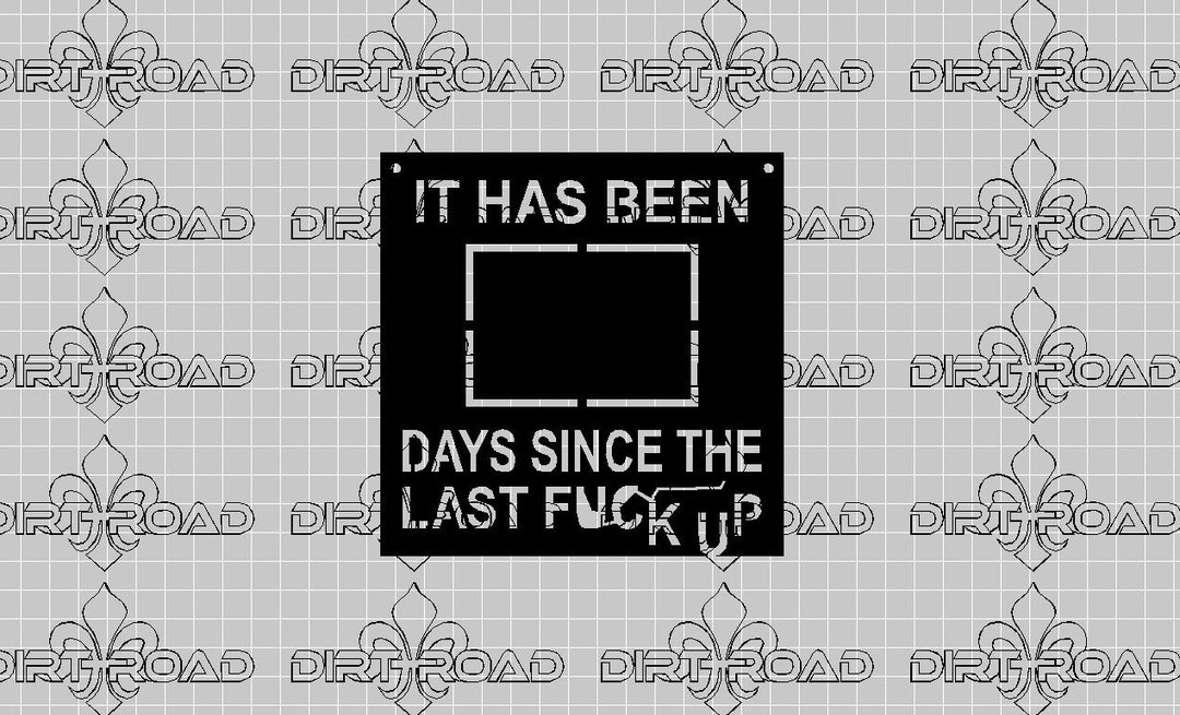 The Last F up DXF/SVG/PDF - Etsy