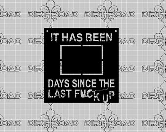 The Last F Up DXF/SVG/PDF