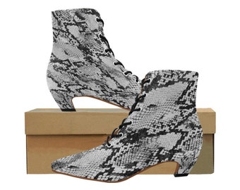 vintage low heel boots