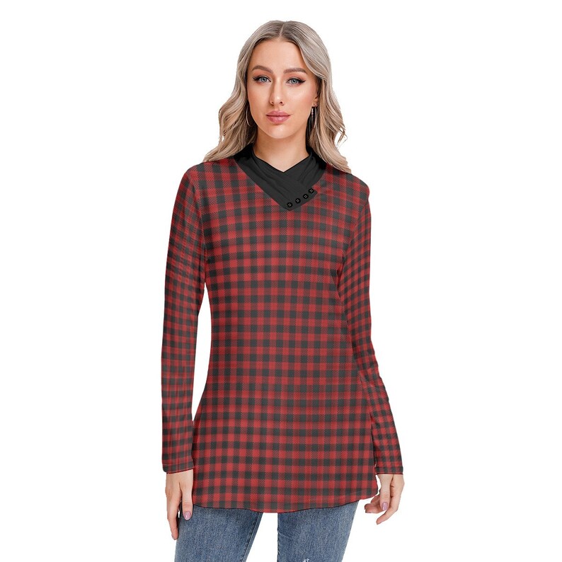 Red Plaid Shirt Designer Buffalo Plaid 