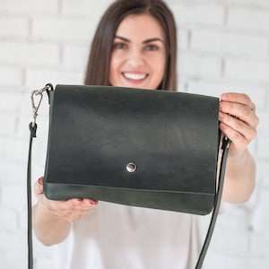 Sac à bandoulière en cuir pour femme • Sac à bandoulière en cuir pour femme • Sac à main en cuir à bandoulière de tous les jours • Petit sac à main à bandoulière