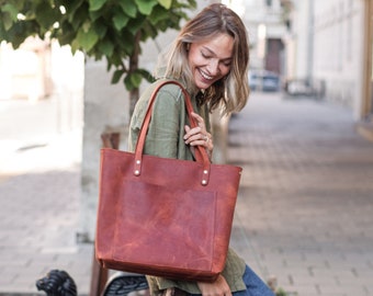 Leather tote bag Handmade tote bag Large tote bag Shoulder tote bag Tote bags for women Leather tote bags with zipper Best tote bags